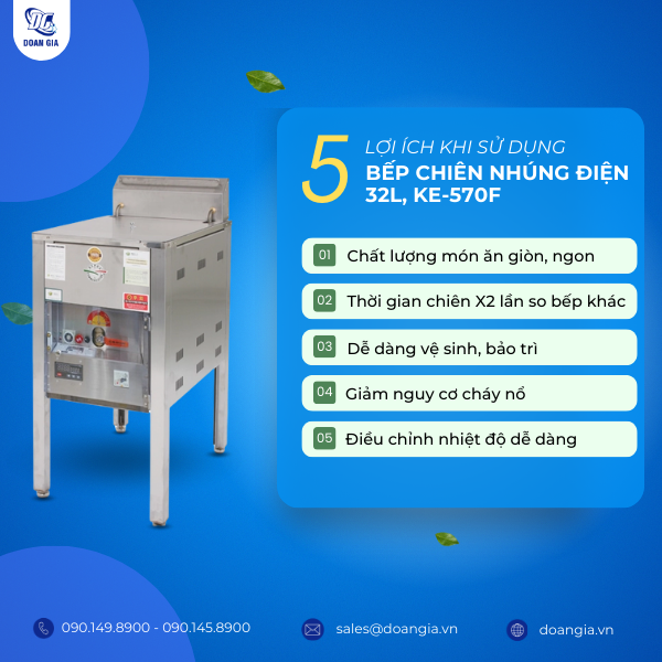 giá bếp chiên nhúng công nghiệp bằng điện
