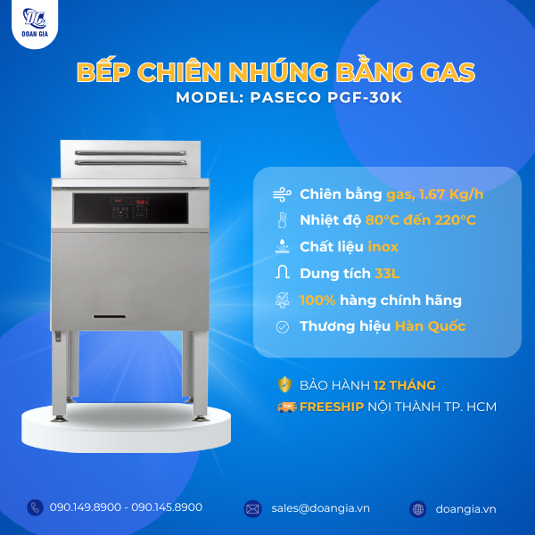bếp chiên nhúng dùng gas