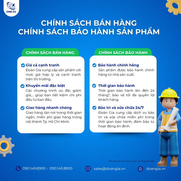 Chính sách bán hàng và bảo hành tủ đông công nghiệp