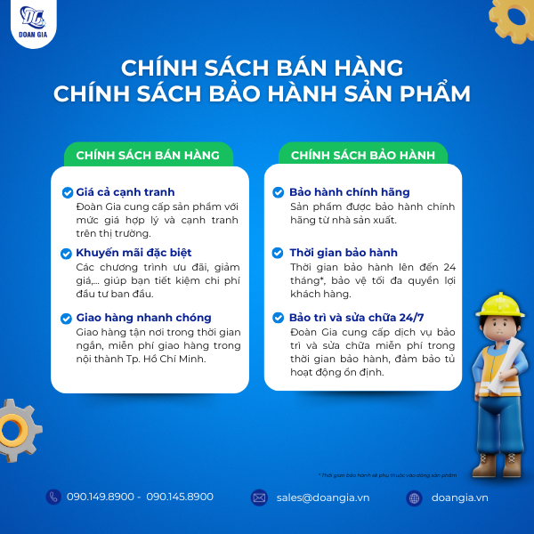 Chính sách bán hàng và bảo hành của Đoàn Gia