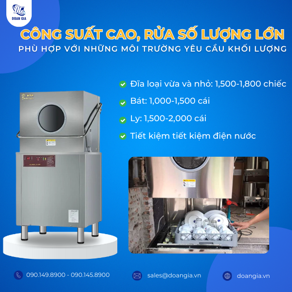 máy rửa bát quán ăn