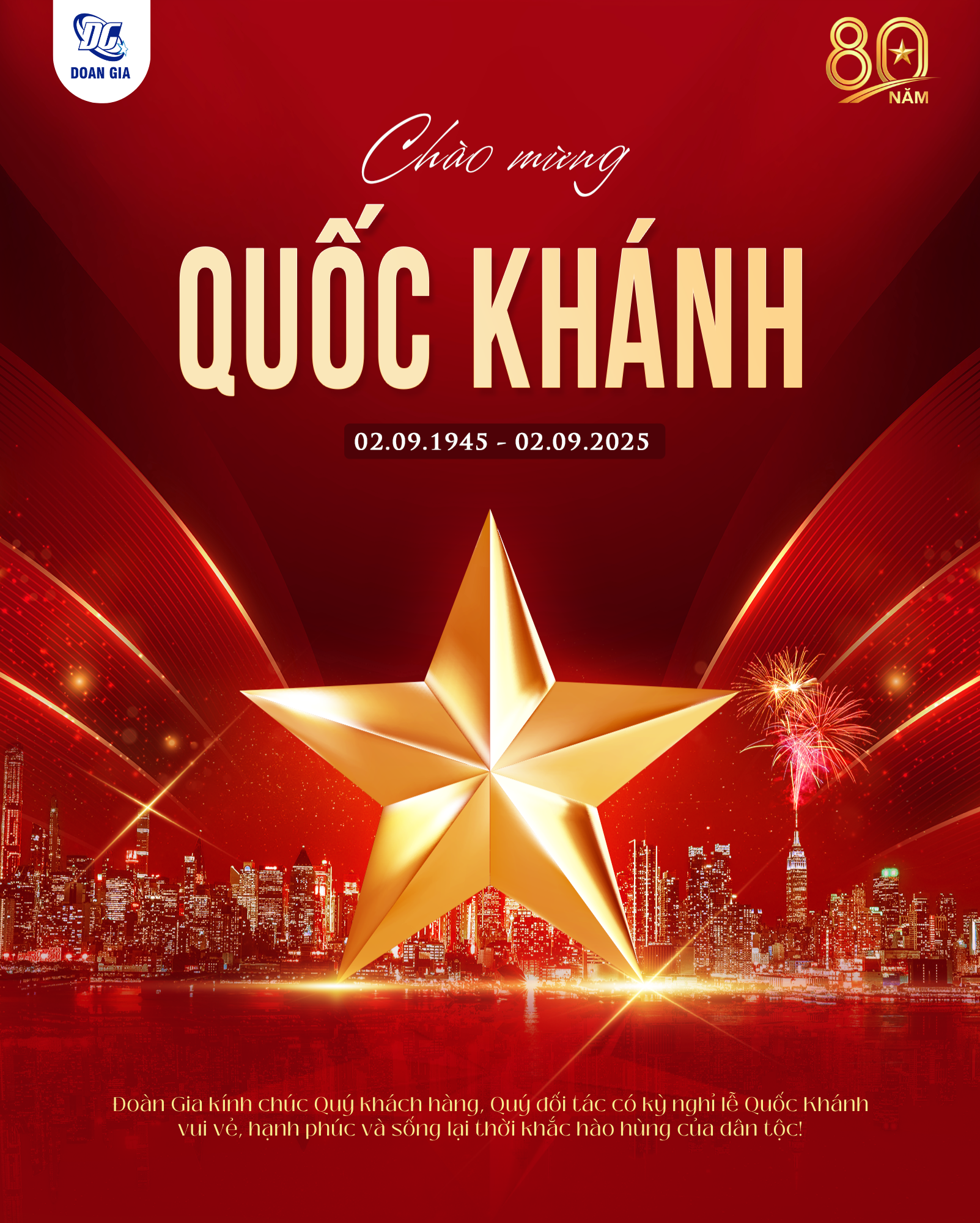 doan gia chào mừng Quốc Khánh 2 tháng 9