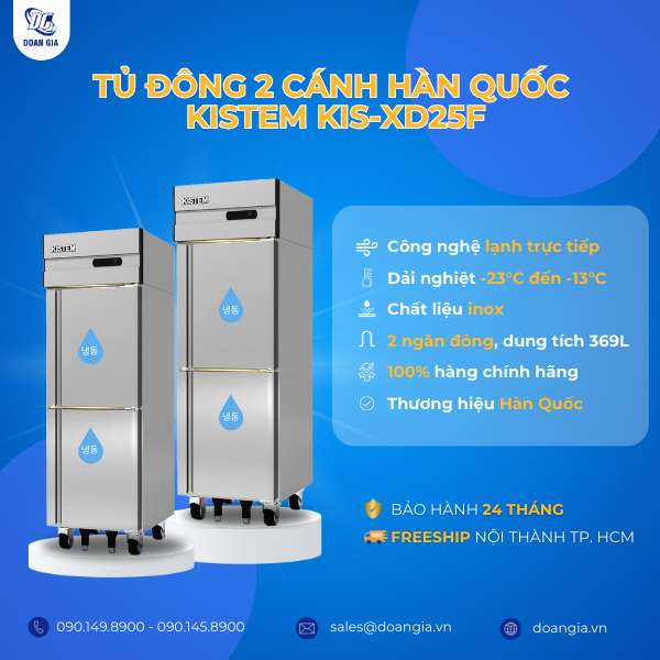tủ đông 2 cánh đứng