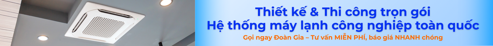 thiết kế thi công hệ thống làm lạnh