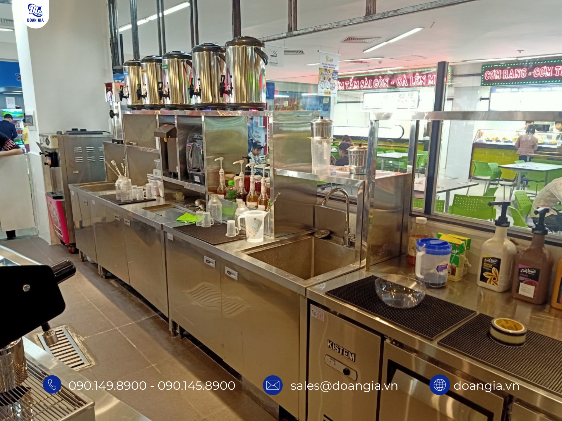 thiết kế bếp không gian mở
