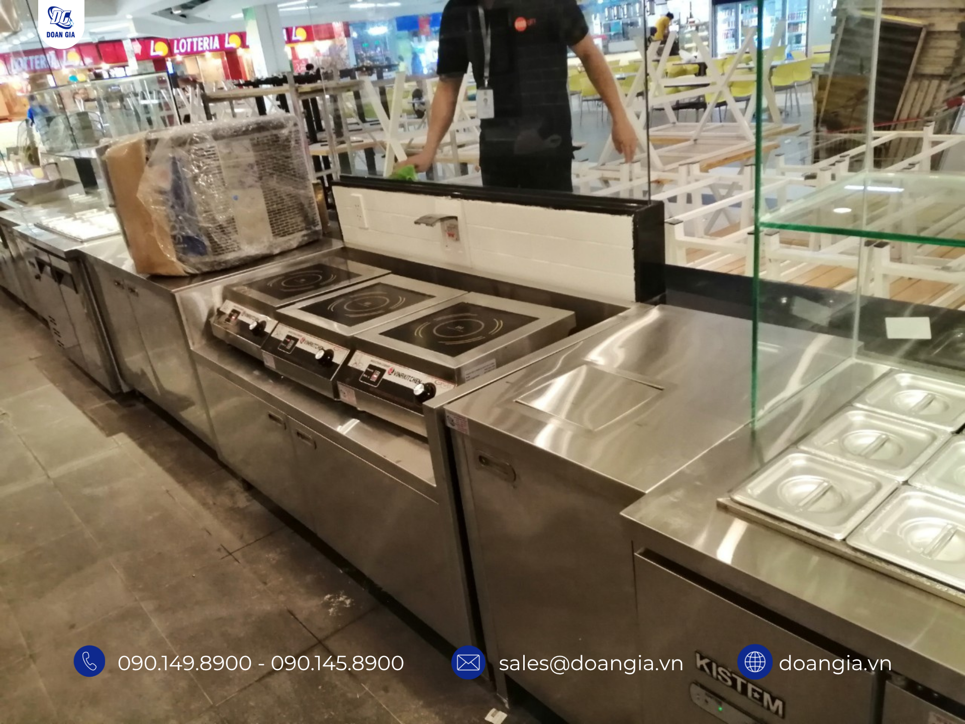 thiết bị bếp inox công nghiệp