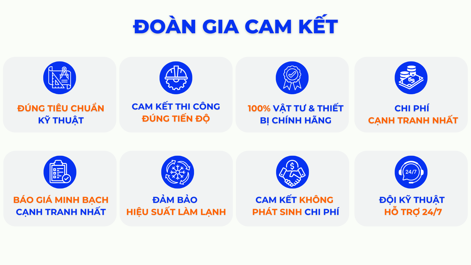 cam kết của Đoàn Gia với khách hàng