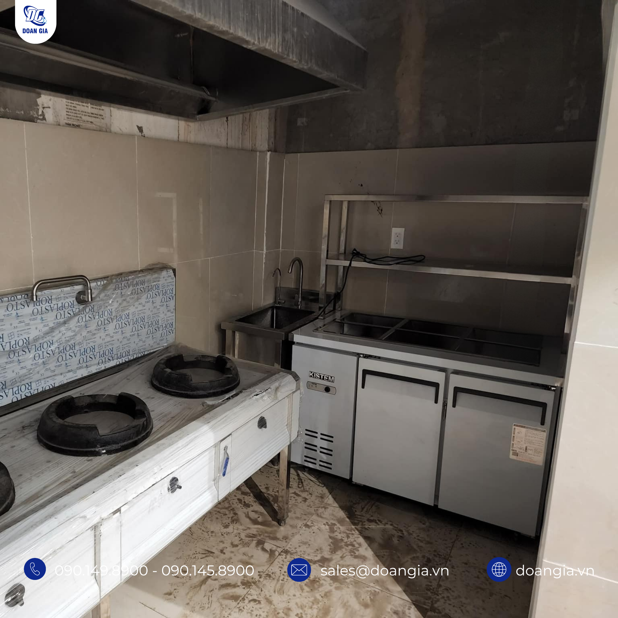 thiết kế bếp cho nhà hàng