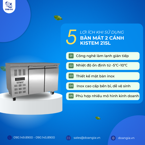 Lợi ích của tủ bàn mát công nghiệp KISTEM KIS-XFT12R
