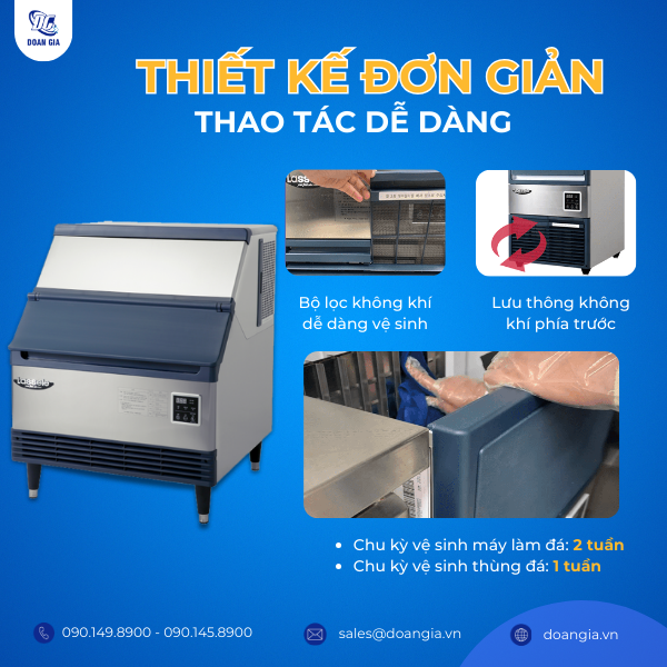 máy làm đá nhập khẩu