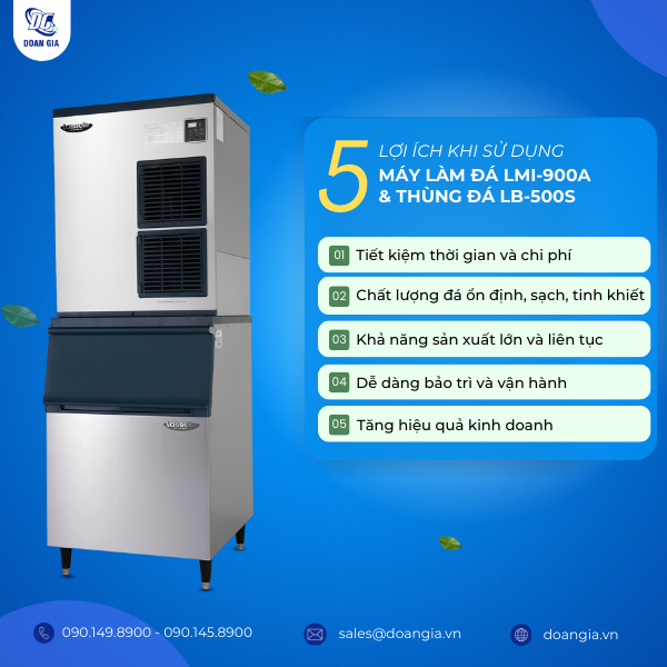 máy làm đá viên công nghiệp giá bao nhiêu
