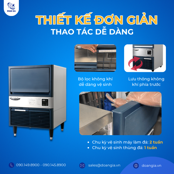 máy làm đá 55kg