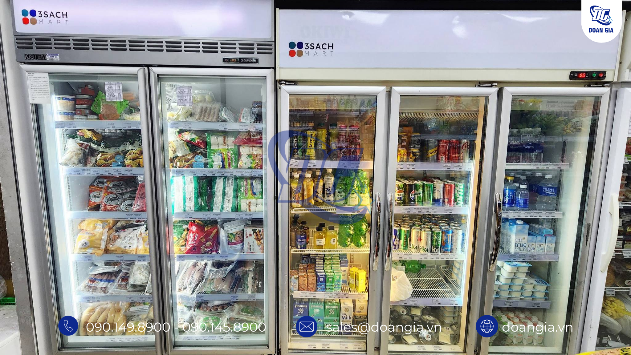 tủ mát trưng bày hoa quả