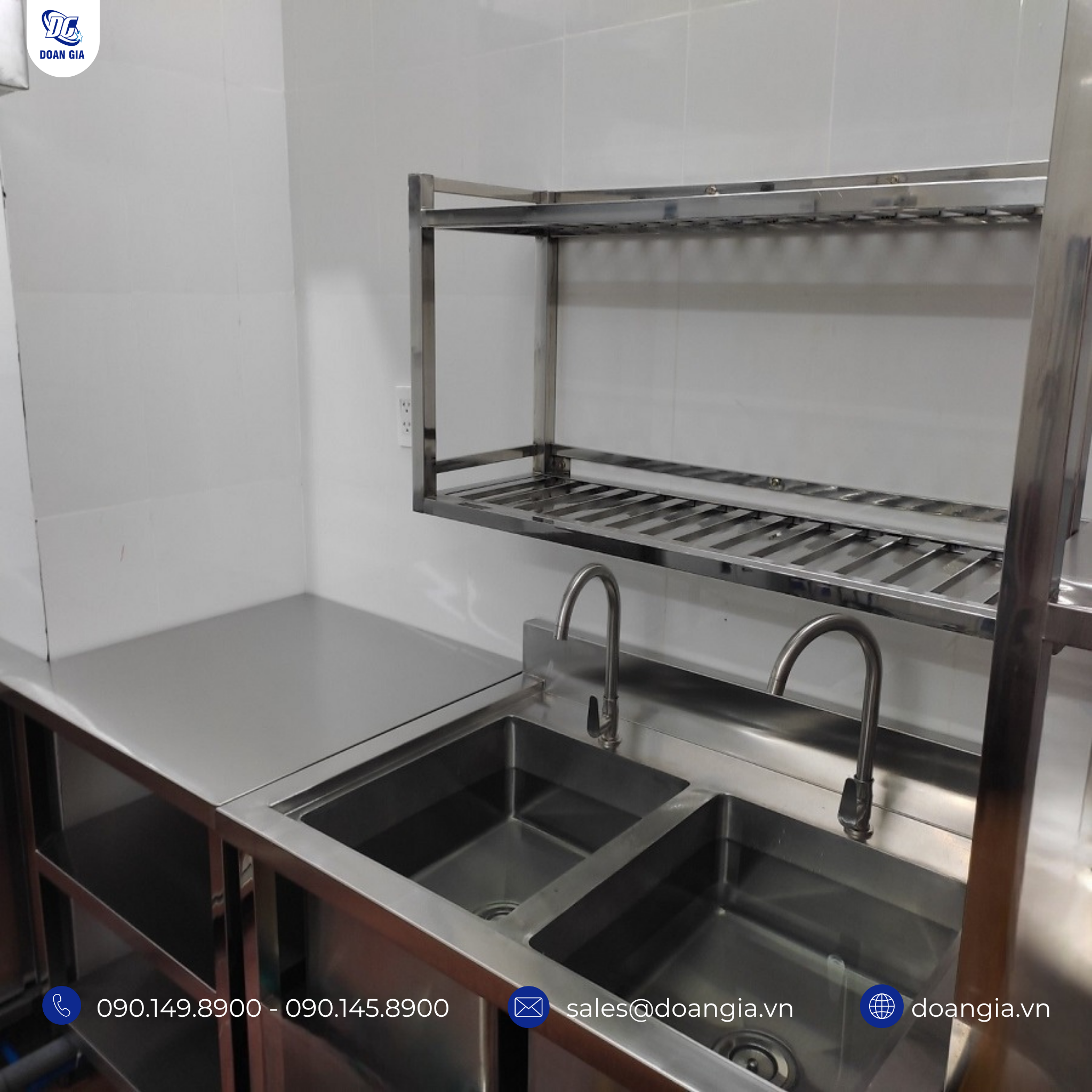 thiết bị bếp inox công nghiệp