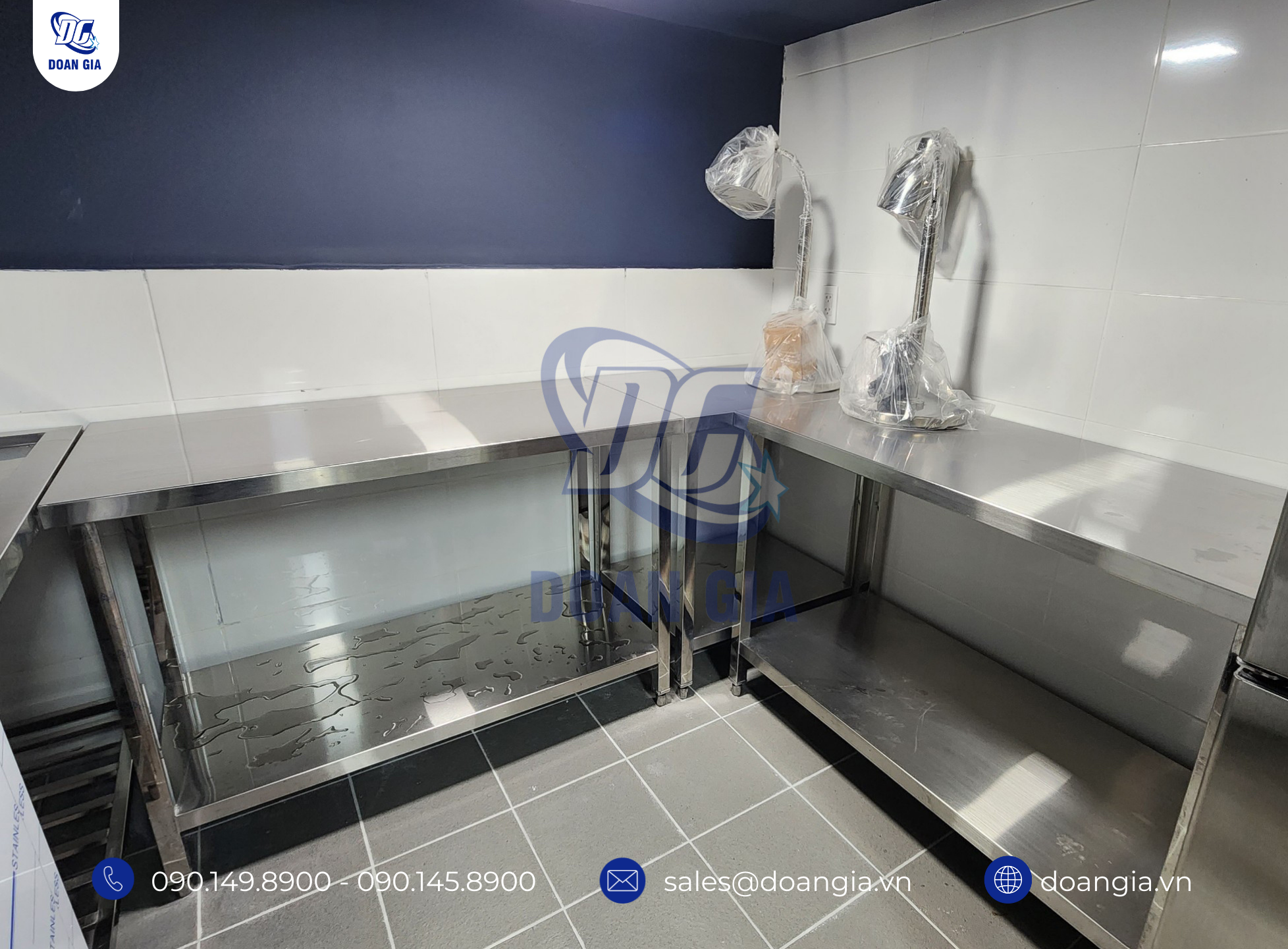 tủ bếp inox công nghiệp