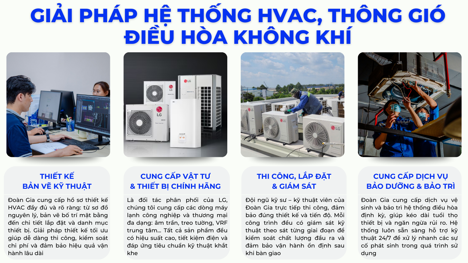 giải pháp hvac, điều hòa, thông gió của đoàn gia