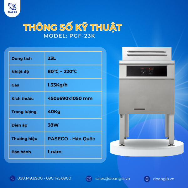 bếp chiên nhúng gas đơn