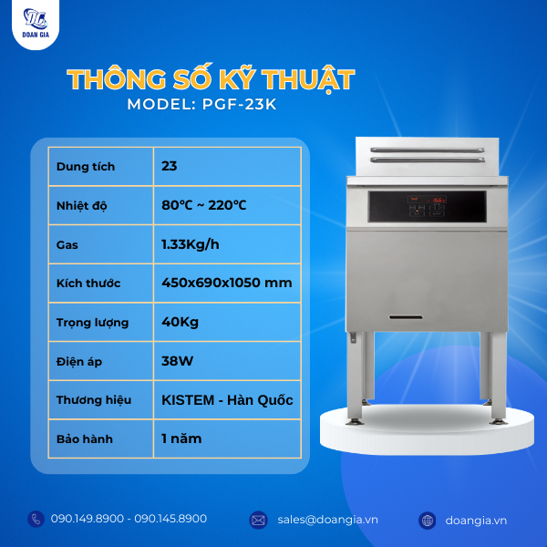 bếp chiên nhúng bằng gas