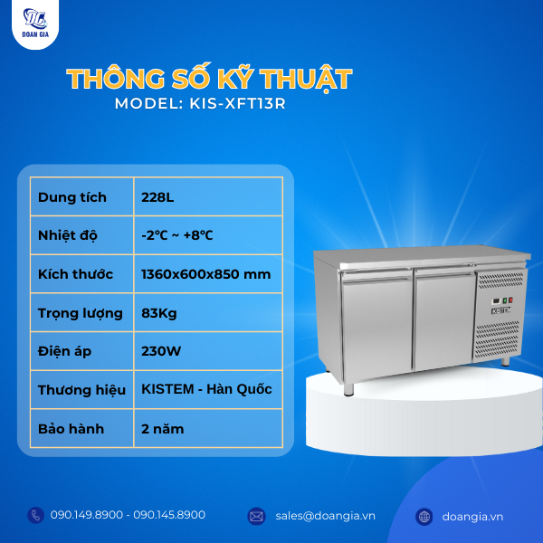 tủ mát bàn chặt inox