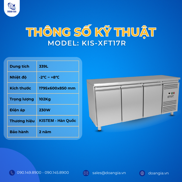 tủ bàn mát 3 cánh