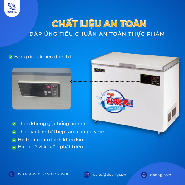 tủ đông âm bao nhiêu độ