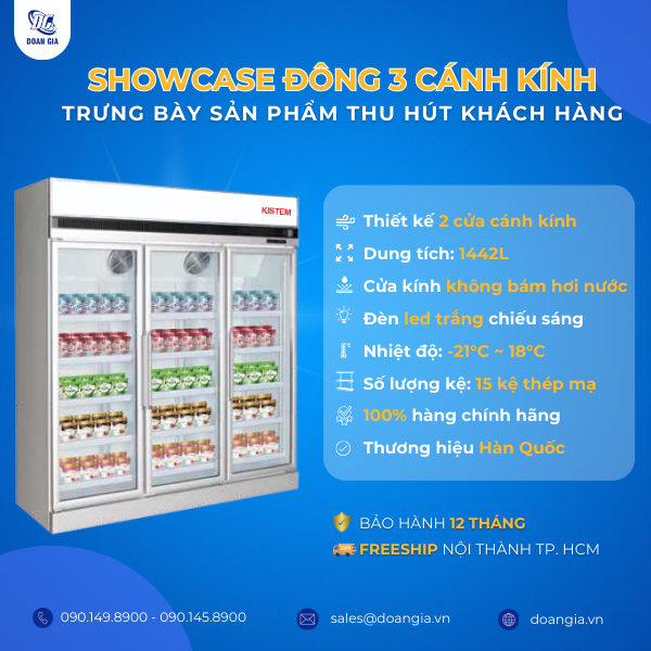 tủ đông trưng bày siêu thị