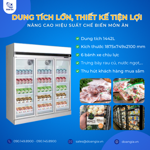 tủ đông trưng bày