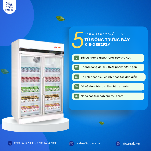 tủ mát trưng bày bánh kistem