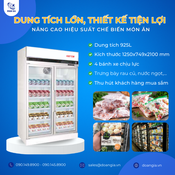 tủ đông trưng bày siêu thị