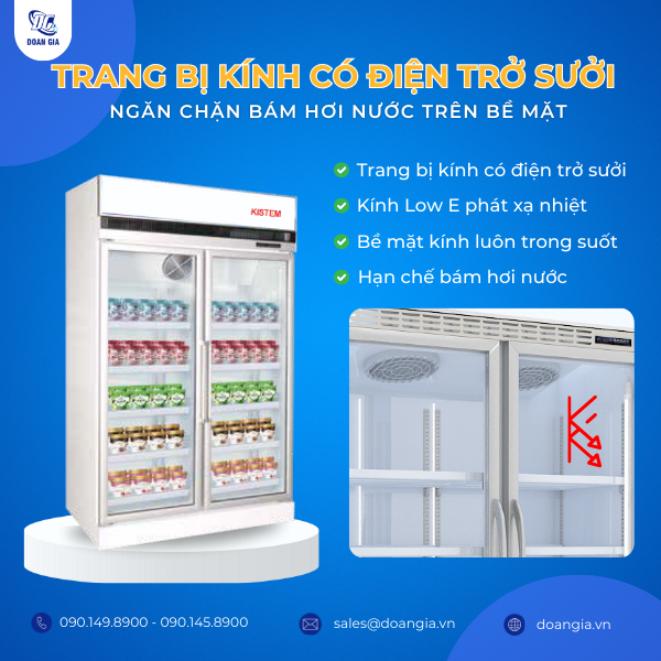 tủ đông cánh kính