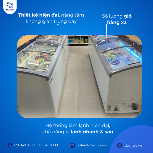 tủ trưng bày thực phẩm đông lạnh