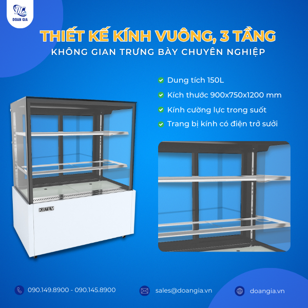 tủ trưng bày cánh kính