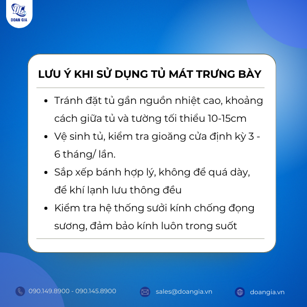 tủ mát trưng bày bánh