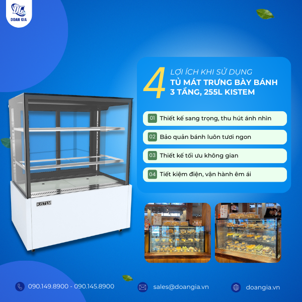 tủ mát trưng bày bánh