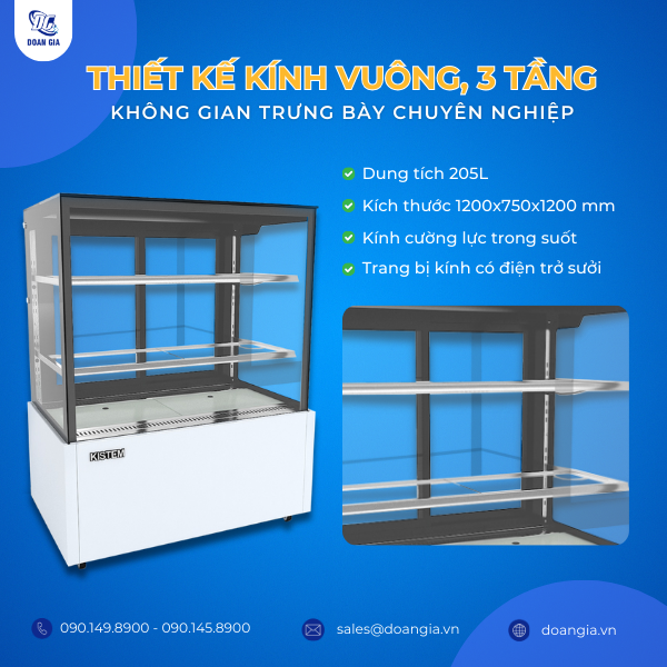 tủ trưng bày bánh