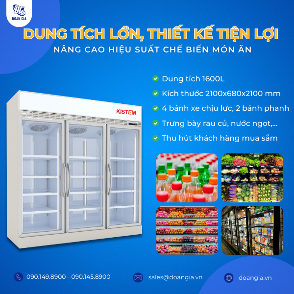 tủ trưng bày 3 cánh kính