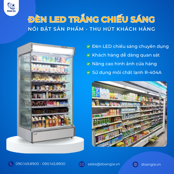 tủ mát trưng bày rau củ quả