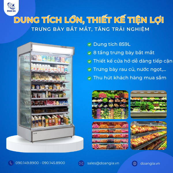 tủ mát trưng bày nước ngọt