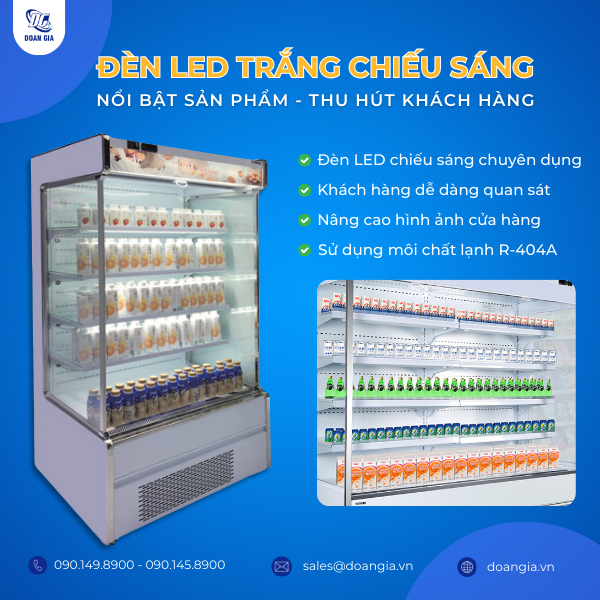 tủ mát trưng bày rau củ quả