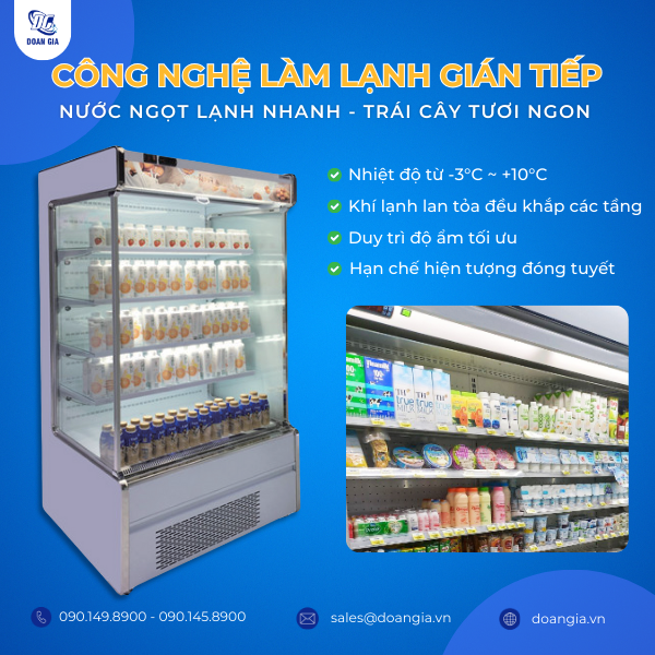 tủ mát trưng bày nước ngọt