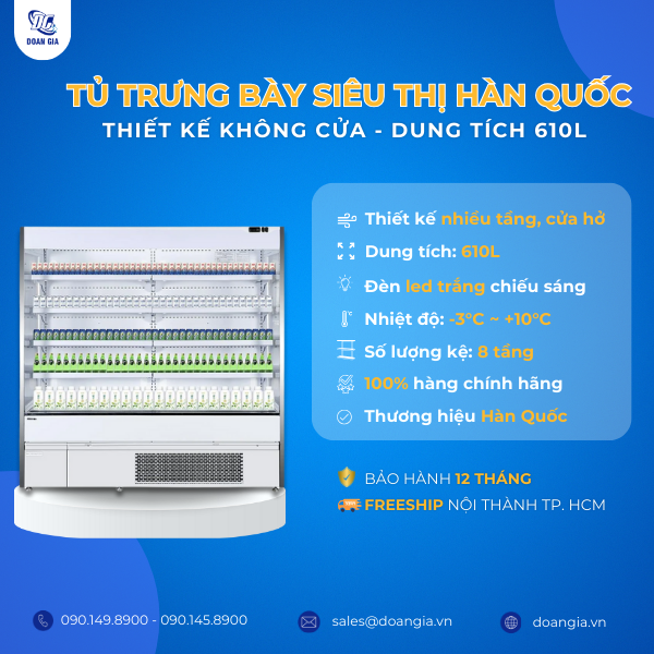 tủ trưng bày siêu thị