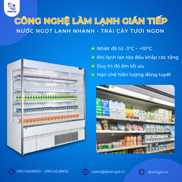 tủ mát trưng bày hoa quả