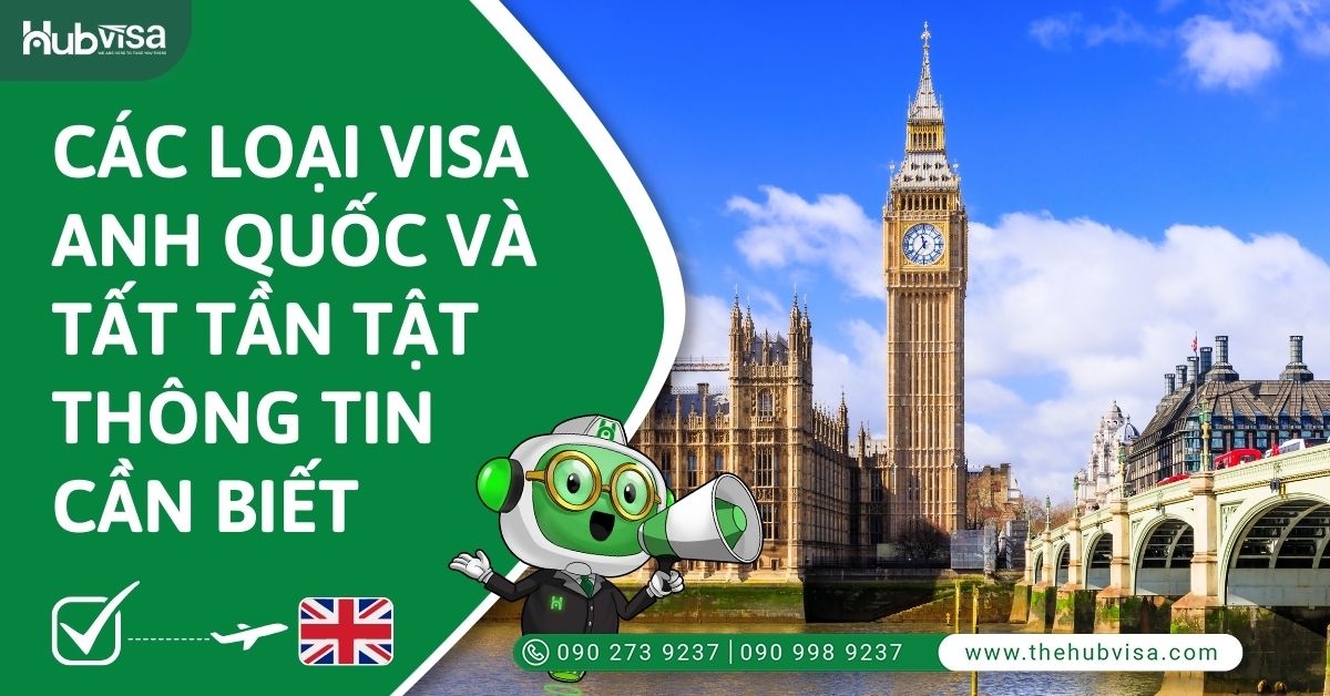 Các loại Visa Anh Quốc và tất tần tật thông tin cần biết