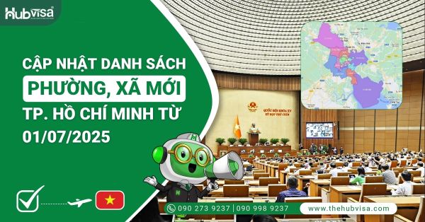Cập nhật danh sách phường, xã mới TP. Hồ Chí Minh từ 01/07/2025