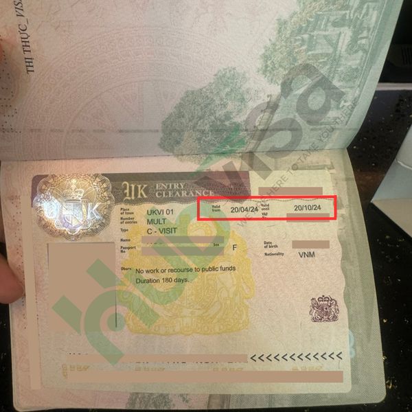 Kết quả Visa Anh Quốc