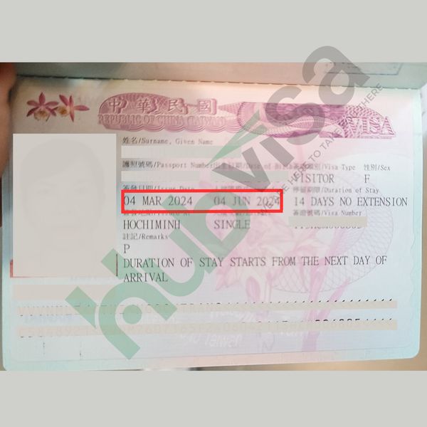 Kết quả Visa Đài Loan