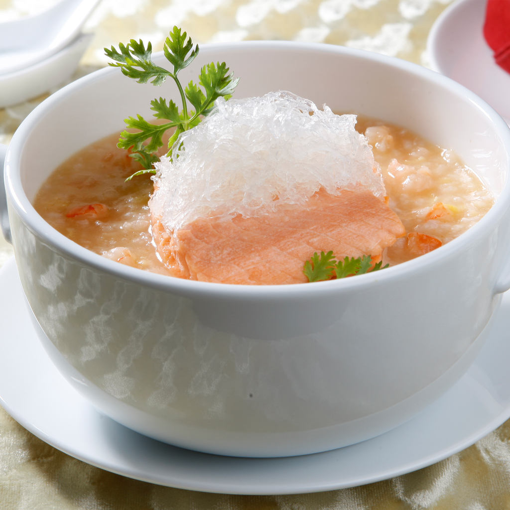 Salmon Bird's Nest Porridge