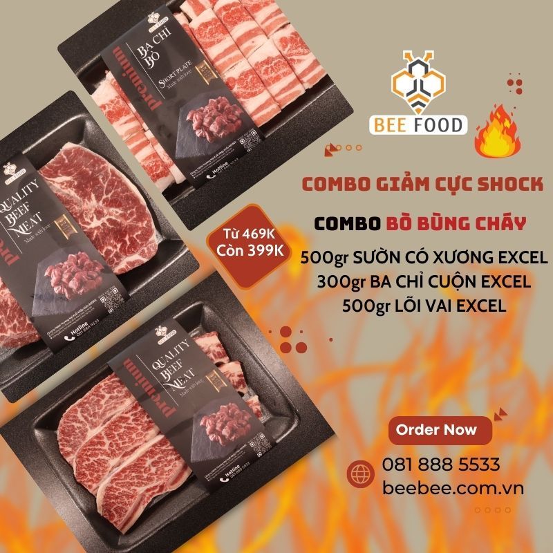 Chào đón tháng 4 cùng COMBO BÒ BÙNG CHÁYYYY