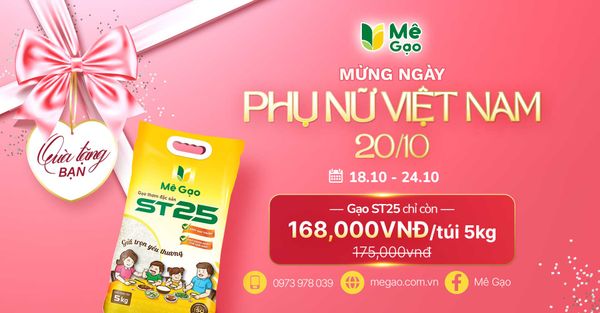 QUÀ TẶNG ĐẶC BIỆT MỪNG PHỤ NỮ VIỆT NAM 20/10