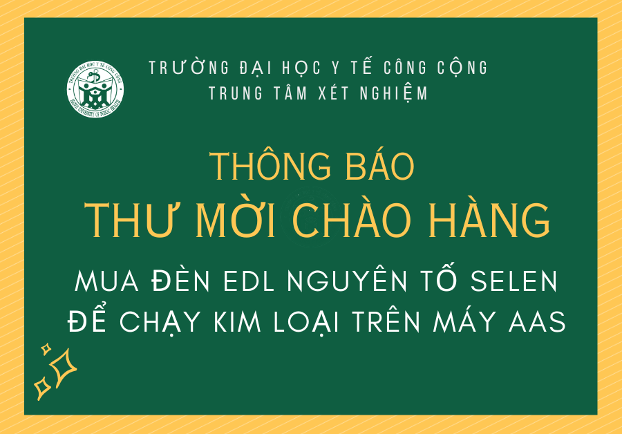 THƯ MỜI CHÀO HÀNG MUA ĐÈN EDL NGUYÊN TỐ SELEN ĐỂ CHẠY KIM LOẠI TRÊN MÁY ASS